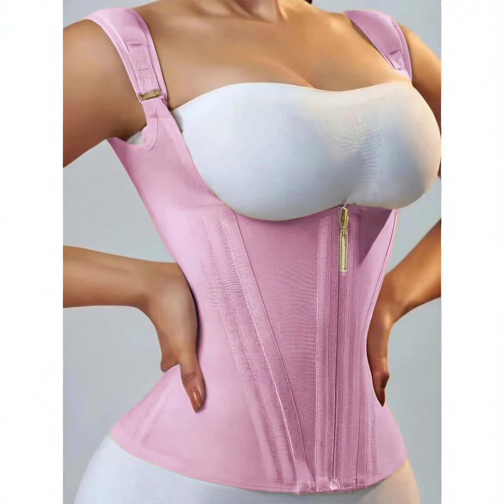 Sculpta™ Abdominal cinching belt-tightening zipper vest